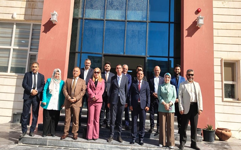 زيارة وفد من حزب الاتحاد الوطني الكردستاني إلى عمادة كلية التربية الأساسية